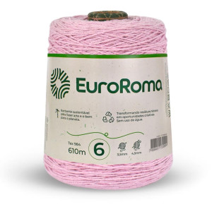 Barbante Colorido 600g 4/6 Fios 610m Rosa Bebe