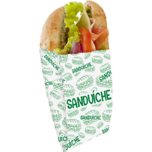 Embalagem Para Alimentos Saco Fundo Sanduiche 14x13,5x5cm