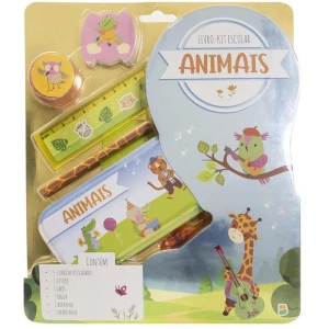 Kit Escolar Animais C/6 Pecas