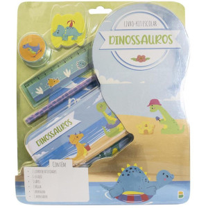 Kit Escolar Dinossauros C/6 Pecas
