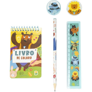 Kit Escolar Super-heroi C/4 Pecas-127065-91866