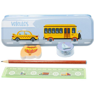 Kit Escolar Veiculos C/6 Pecas-127059-58381
