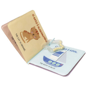 Livro Para Banho Bilingue Cores 15x15cm 6pag-127080-46010