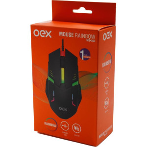 Mouse Optico Usb Rainbow 1200dpi Preto-127806-41116