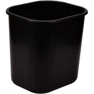 Lixeira Para Escritorio Preto 15l 29,5x28,5x21cm