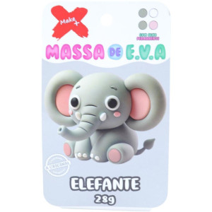 Massa De Eva Criativa Elefante C/04 Cores 28g