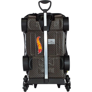 Mochila Infantil Com Rodinha Hotwheels Night Shifter Cinza C/motor Preto-126093-14474