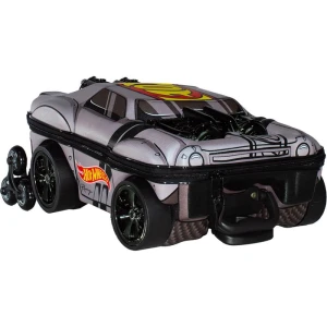 Mochila Infantil Com Rodinha Hotwheels Night Shifter Cinza C/motor Preto