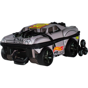 Mochila Infantil Com Rodinha Hotwheels Night Shifter Cinza C/motor Preto-126093-66710