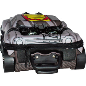 Mochila Infantil Com Rodinha Hotwheels Night Shifter Cinza C/motor Preto-126093-70980