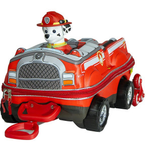 Mochila Infantil Com Rodinha Patrulha Canina Marshall Carro-126098-90085