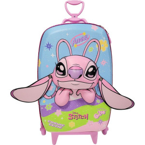 Mochila Infantil Com Rodinha Stitch Angel-126099-24417