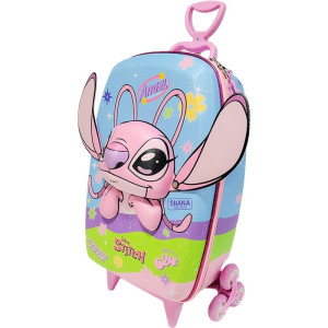 Mochila Infantil Com Rodinha Stitch Angel-126099-86495