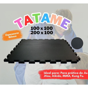 Tatame Eva Preto 1x1m 40mm-125366-38190