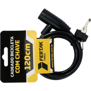 Acessorio Para Bicicleta Cadeado Preto 120cmx06mm-125369-12594