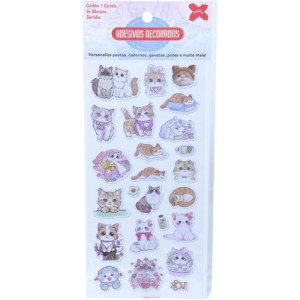 Adesivos Decorados 10x24cm. Girls Cartela Sortida-126634-13265