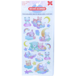 Adesivos Decorados 10x24cm. Girls Cartela Sortida-126634-43867