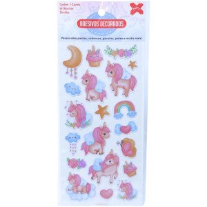 Adesivos Decorados 10x24cm. Girls Cartela Sortida-126634-49390