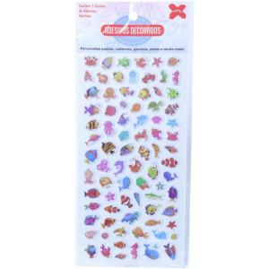 Adesivos Decorados 10x24cm. Girls Cartela Sortida-126634-56073