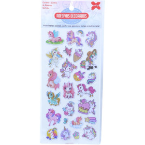 Adesivos Decorados 10x24cm. Girls Cartela Sortida-126634-73871