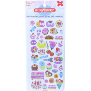 Adesivos Decorados 10x24cm. Girls Cartela Sortida-126634-77379