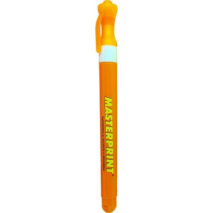 Caneta Marca Texto Mp 614 Neon Slim Laranja