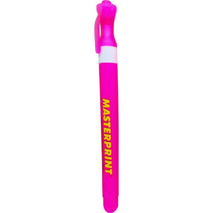 Caneta Marca Texto Mp 614 Neon Slim Rosa