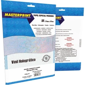 Filme Adesivo Inkjet A4 135g Holografico Mix
