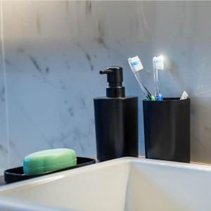 Utensilios Para Banheiro Kit Banho 3pecas Preto-125753-17631