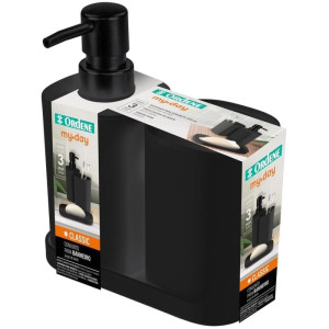 Utensilios Para Banheiro Kit Banho 3pecas Preto-125753-78690