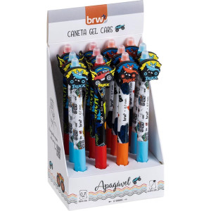 Caneta Gel Divert Gel Cars Apag 0.7mm (s)