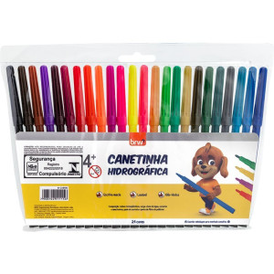Caneta Hidrografica 24 Cores