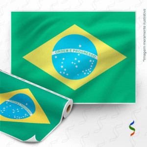 Tnt Estampado 1,40m 40g Painel Bandeira Do Brasil Picotado 1,40mx1,03m