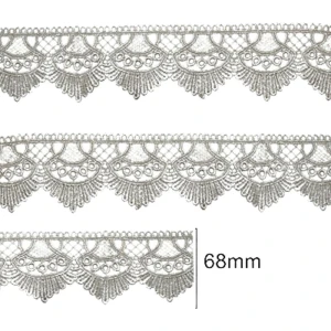 Aviamento Renda Guipir 13.7m. 68mm Branc