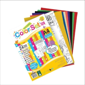 Bloco Para Educacao Artistica Color Set C/livro A4 120g 24fl