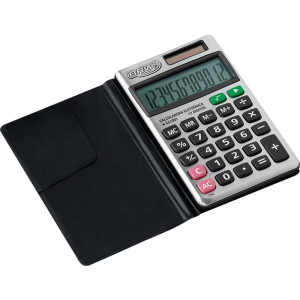 Calculadora De Bolso 12 Dig 11,8x7,0x1,2cm Metal