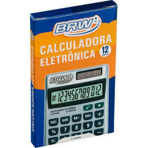 Calculadora De Bolso 12 Dig 11,8x7,0x1,2cm Metal-128033-93460