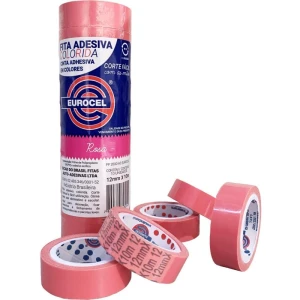 Fita Adesiva Pp 2000 12mmx10m Rosa