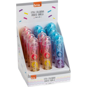 Fita Decorativa 2 Pontas 4 Cores 5mmx3m