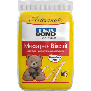 Massa De Porcelana Fria Biscuit 90g Amarela