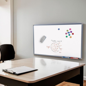 Quadro Aviso Magnetico 070x050cm Aluminio Office-127108-34664