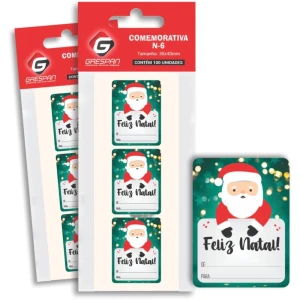 Etiqueta Para Presente De/para Feliz Natal Retang