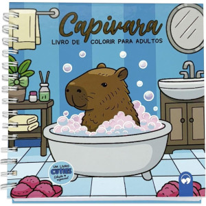 Livro De Colorir Capivara Cuties 80p Cd 21x21cm