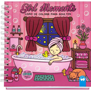 Livro De Colorir Girl Moments Cuties 80p Cd 21x