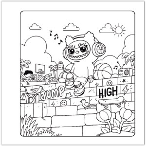 Livro De Colorir Lalulu Cuties 80p Cd 21x21cm-126734-48335