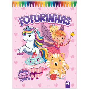 Livro Infantil Colorir Gigante Fofurinhas 10pg 27x36c