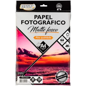 Papel Fotografico Inkjet A4 Matte Fosco 180g.