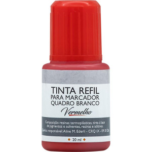 Tinta Marcador Quadro Branco 20ml Vermelho-128080-13005