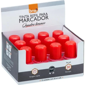 Tinta Marcador Quadro Branco 20ml Vermelho
