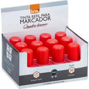 Tinta Marcador Quadro Branco 20ml Vermelho-128080-82583